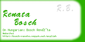 renata bosch business card